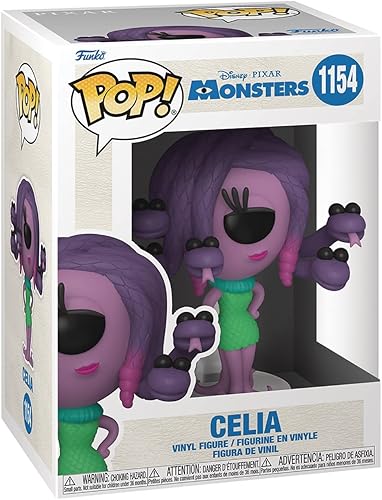 Miniatura 3 de POP Disney Pixar: Monsters Inc. 20th - Figura de vinilo de Celia Funko (con funda protectora de caja compatible)