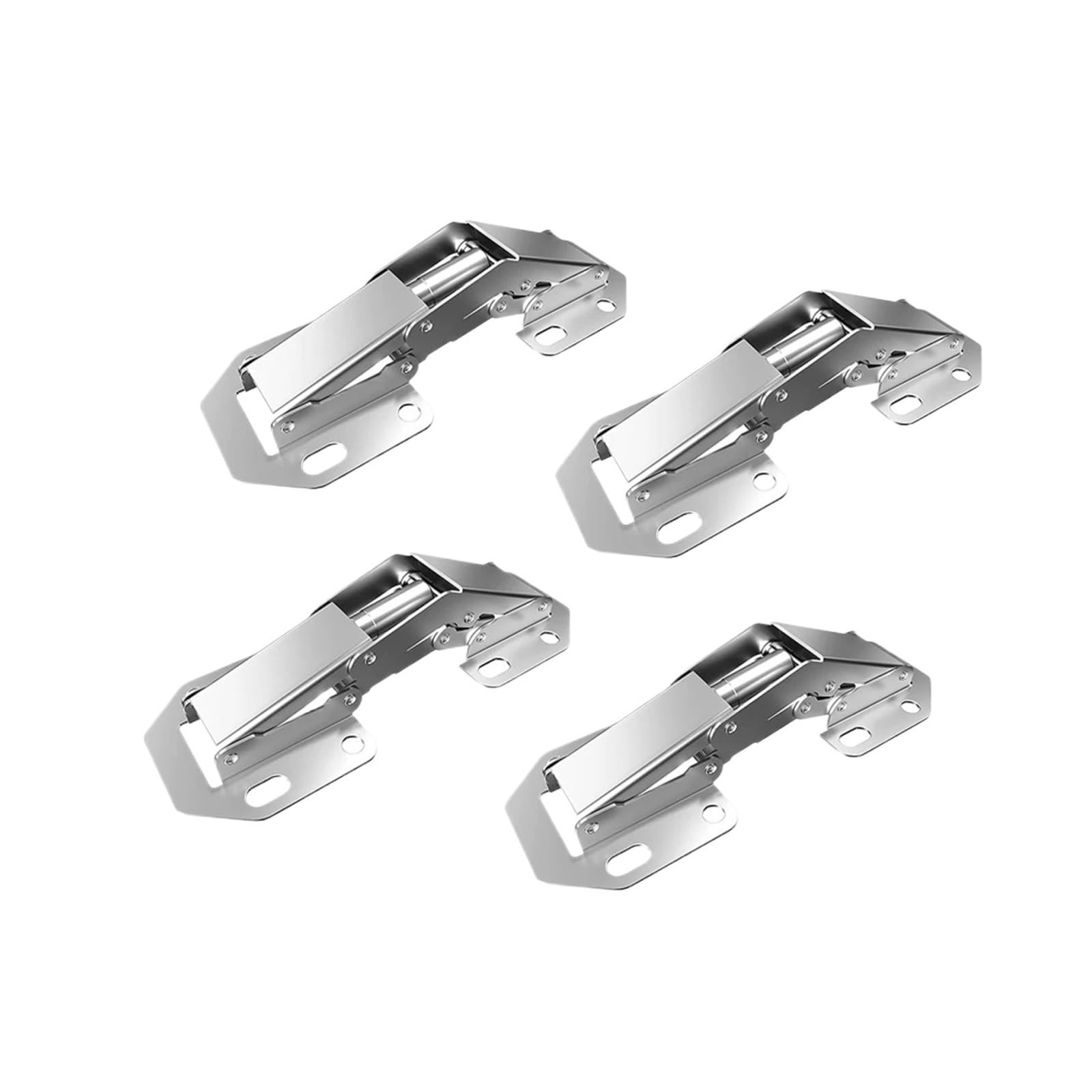Sensumepb 4Pcs 7.7Cm(3Inch) 2 Or 4 Pack Hidden Hinges For Frameless Cabinet Doors, Concealed Surface Mount Hardware(4Pcs 7.7Cm(3Inch))