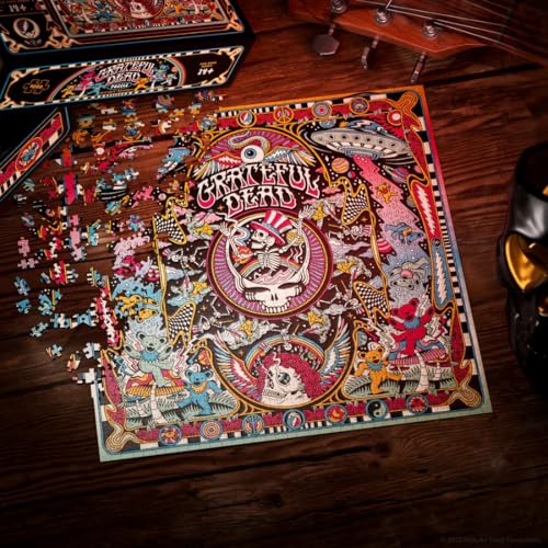 Rompecabezas Jigsaw Grateful Dead de theory11, 1000 piezas, tema música miniatura 3