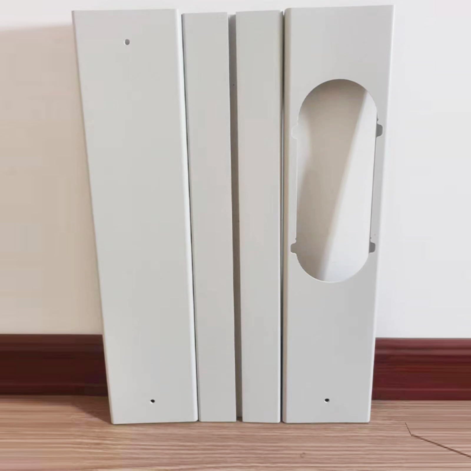 Kit de ventilación de aire acondicionado de puerta corredera, sello de ventana de aire acondicionado portátil, longitud ajustable fácil de instalar y desmontar placa de sellado de ventana, sello