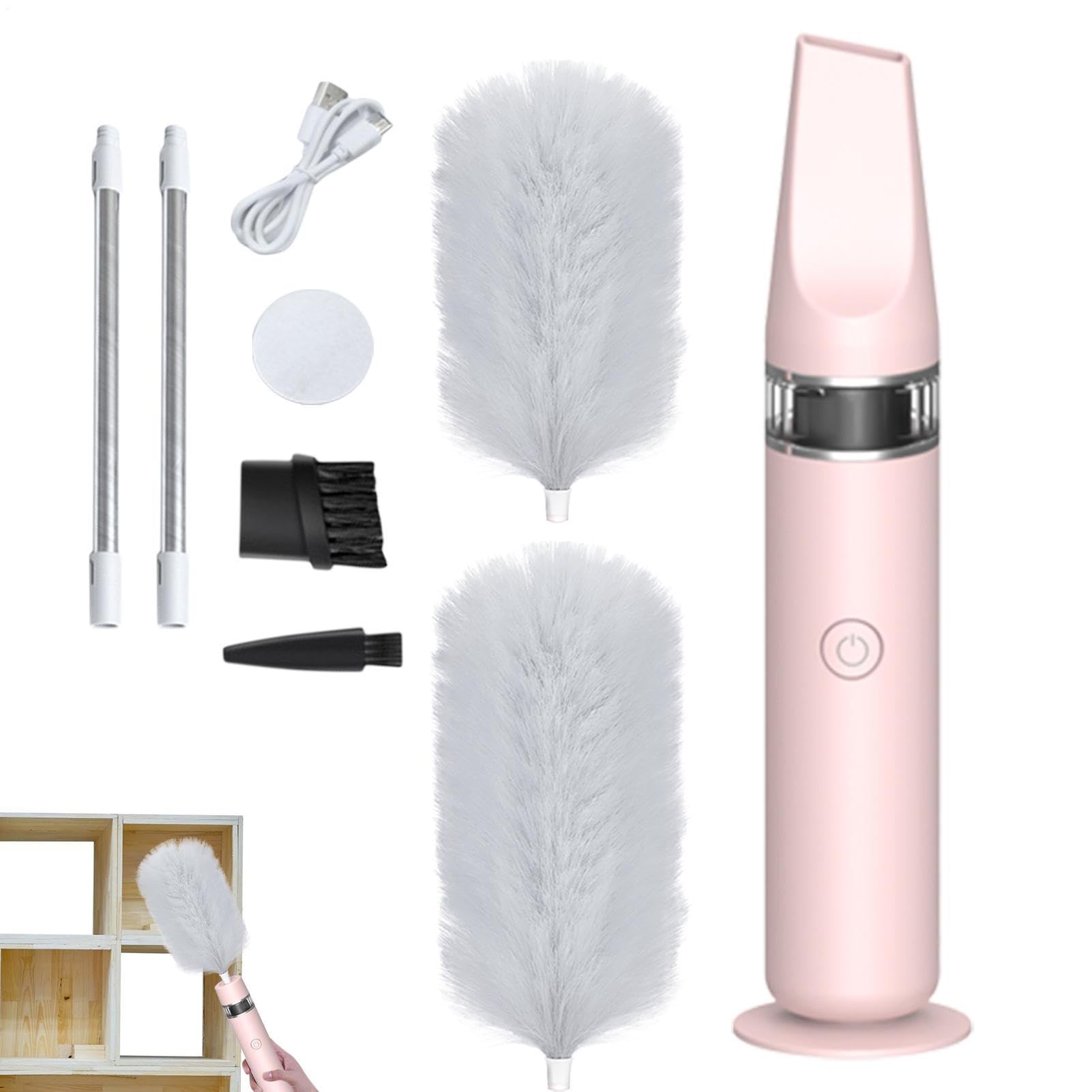 cepillo featherr - Spin Duster, Colector de polvo | Automático ajustable