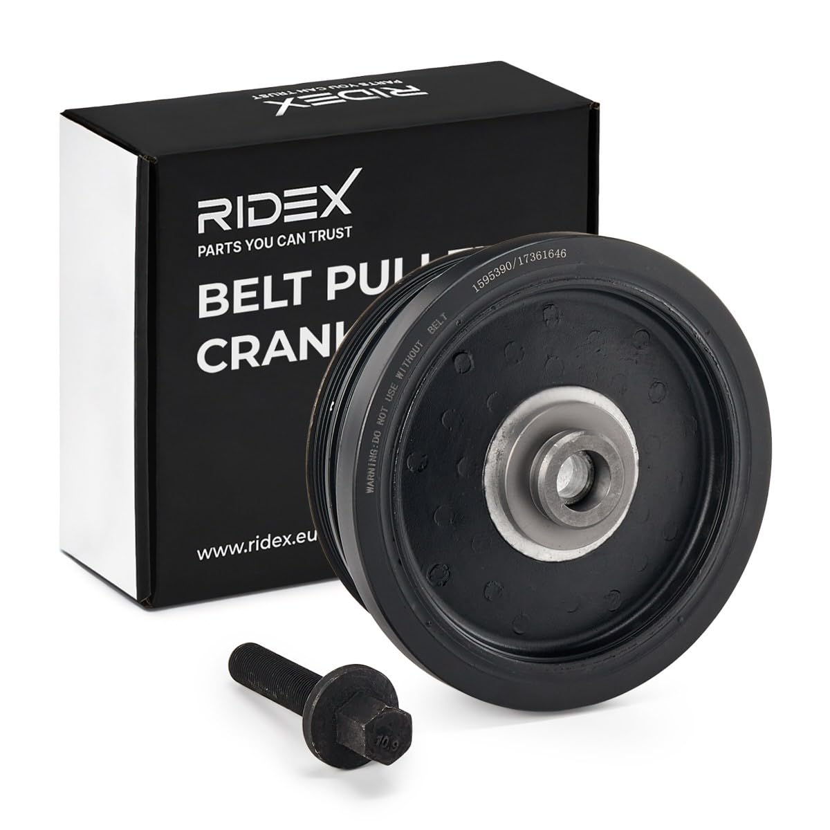 RIDEX 3213B0242 Polea de cigüeñal con apoyo de caucho Compatible con BMW 3 Touring E91