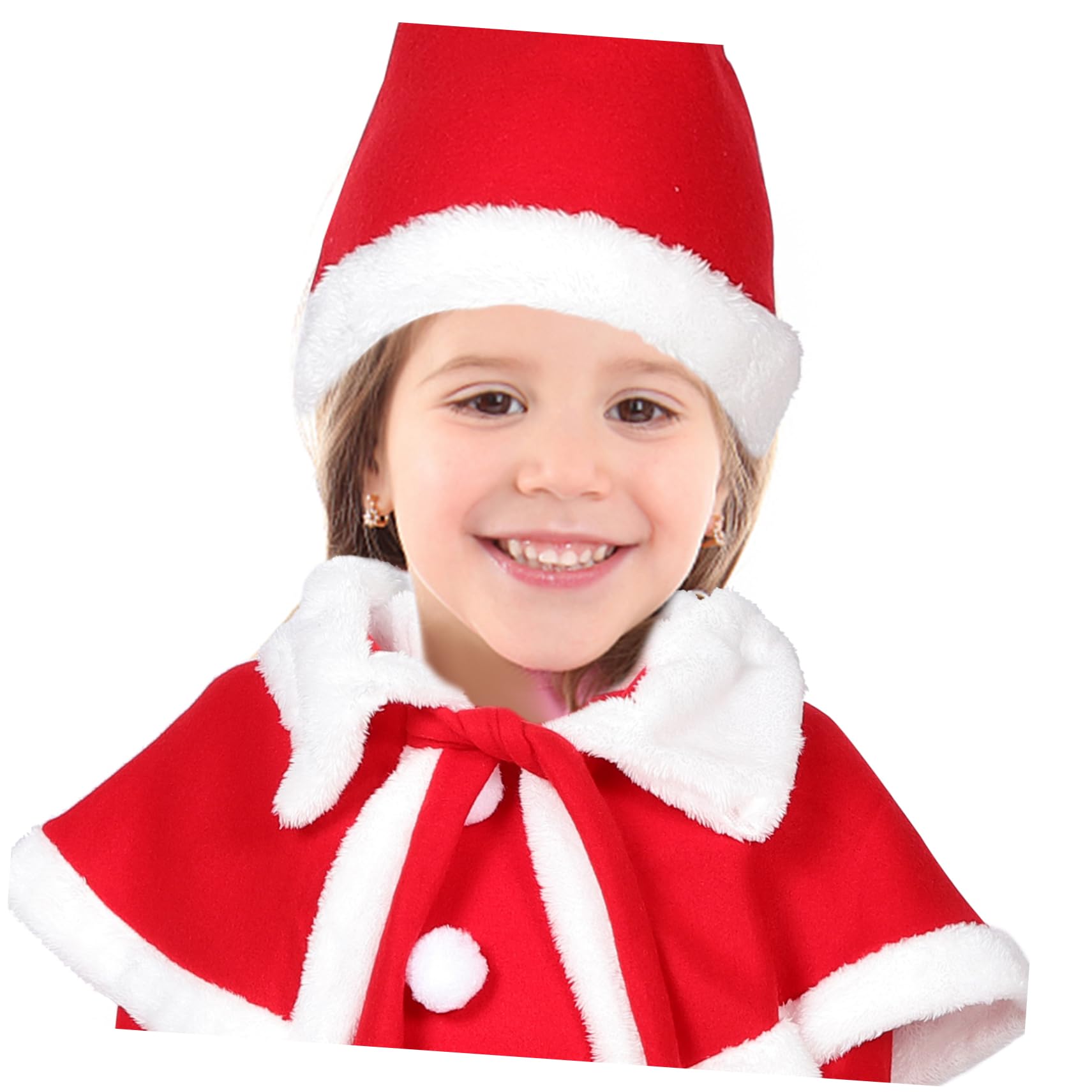 Costume da Babbo Natale per bambina bambola di natale vestito natalizio Natale vestirsi costume natalizio per bambina natalizi per Poliestere (poliestere) rosso