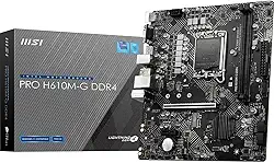Placa Mãe MSI PRO H610M-G (LGA1700 /2xDDR4/HDMI/VGA/DP/M.2/USB 3.2)