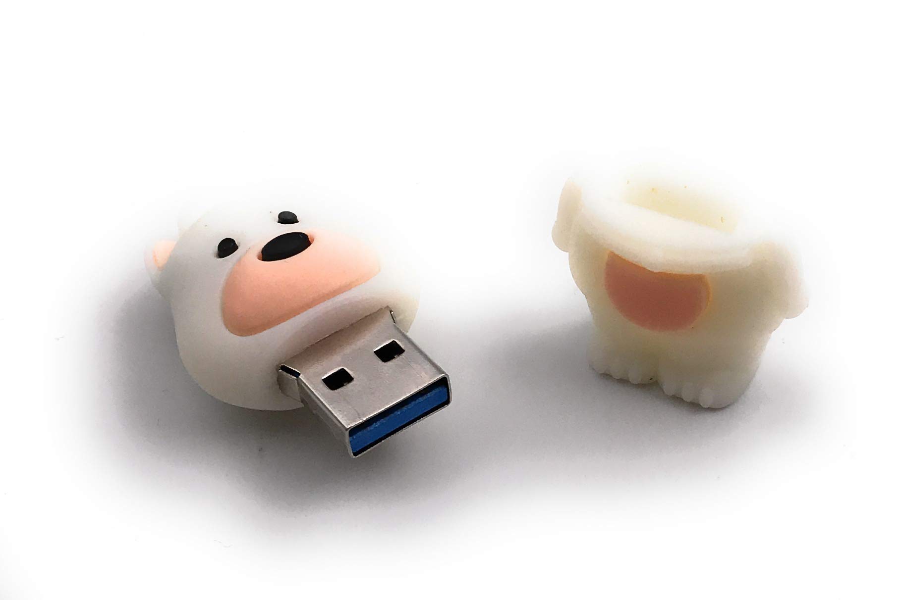 Onwomania Niedźwiedź polarny niedźwiedź polarny biały pamięć USB Flash Drive 128 GB USB 3.0
