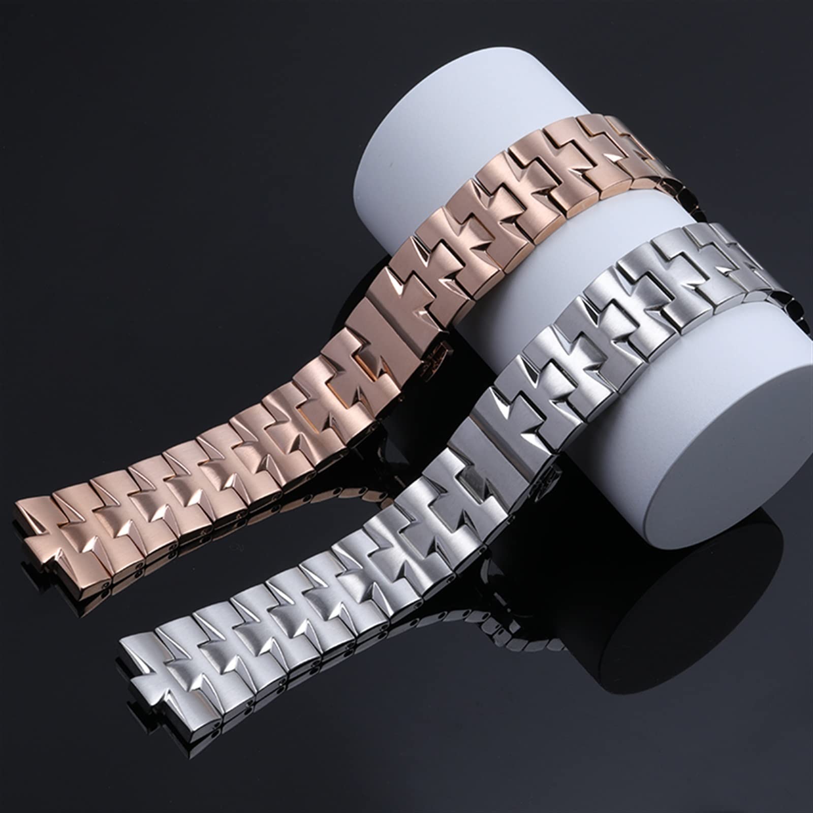 XMKT Correa de reloj de acero inoxidable de 24 mm, 7 mm, 8 mm, conexión de liberación rápida, para Vacheron Constantin, piezas de repuesto para el extranjero