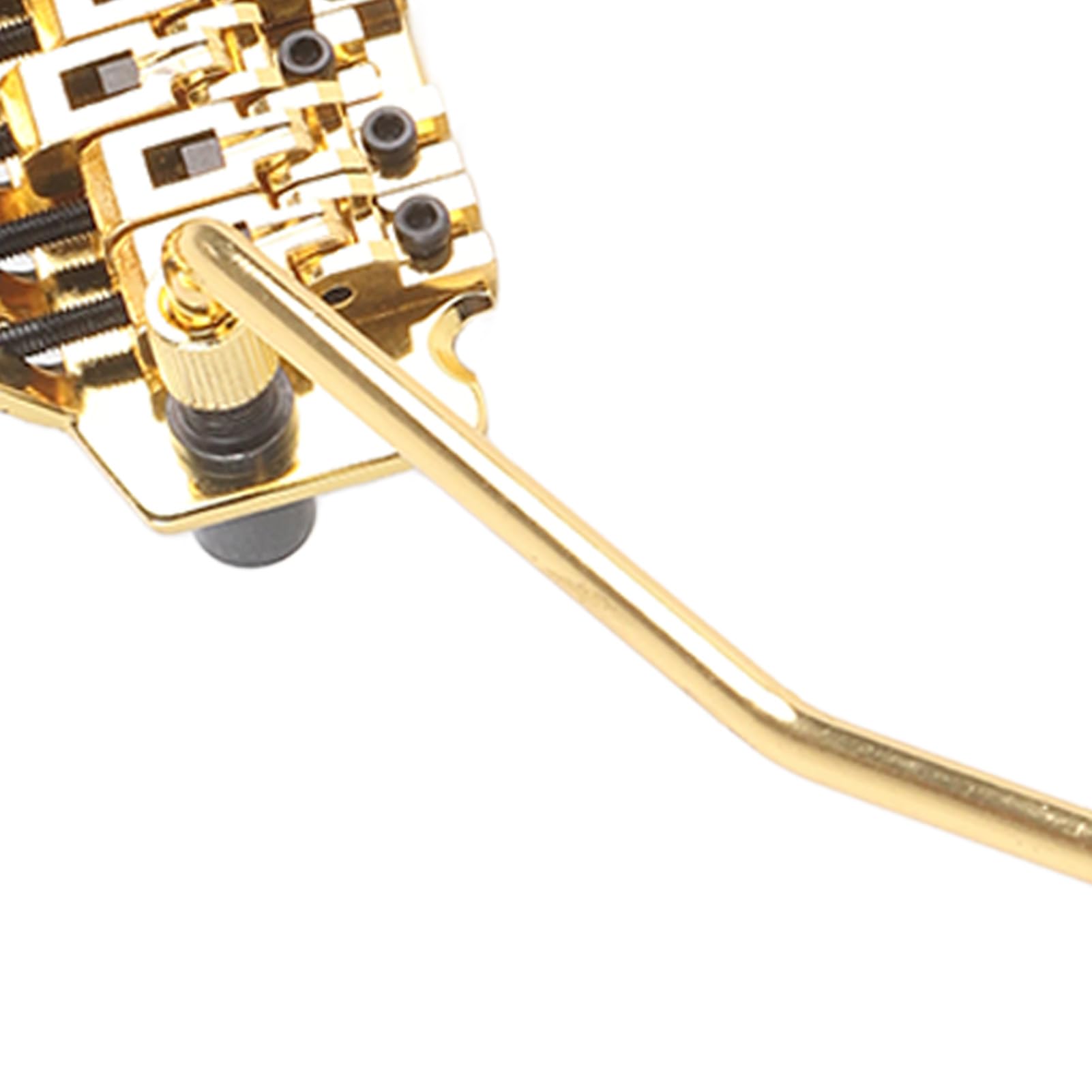 Puente del sistemas de trémolo, estabilizador de resorte de guitarra, control deslizante de trémolo de guitarra eléctrica para efectos de vibrato precisos y sin interrupciones (Oro)