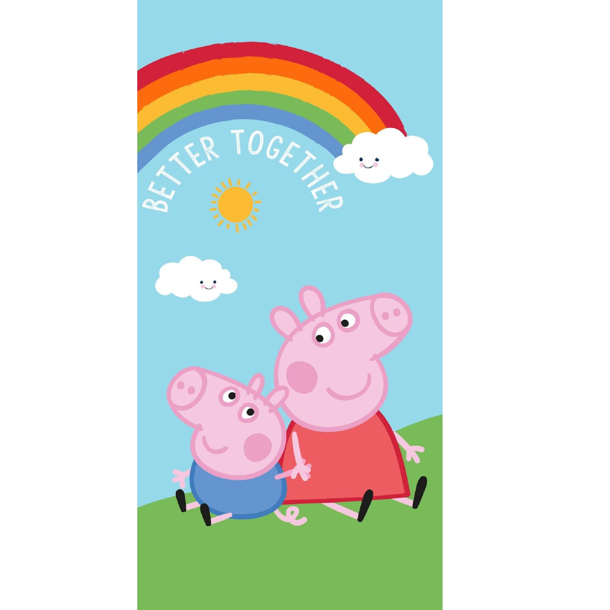 Peppa Pig Bath Beach Towel 140 X 70 Cm 100% Cotton