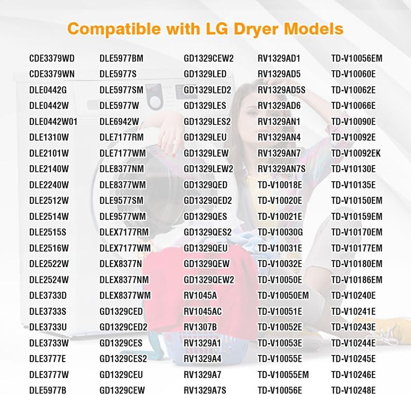 3PCS Dryer Thermistor Temperature Sensor Kits 6323EL2001B Thermister Assembly 6931EL3003D Thermal Fuse 6931EL3001E Thermostat for LG GE Ken-more 1268366 1268363 1268206 PS3529026 AP4441539