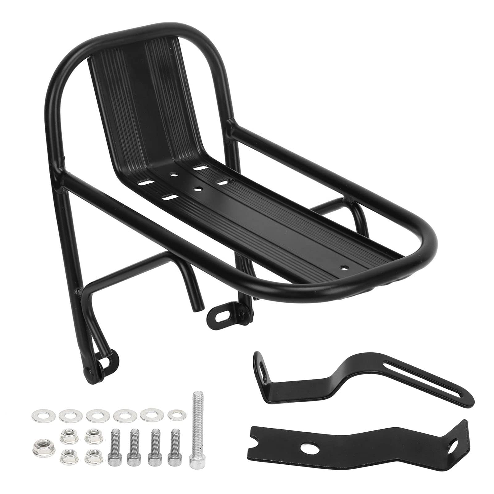 Przedni Stojak Rowerowy, Bagażnik ze Stopu Aluminium Stojaki na Rower Górski Przedni Bagażnik na Rower Bagaż Stojak na Piknik