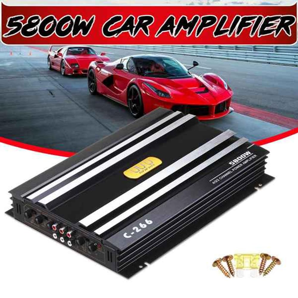 Amplificador RMS para Coche Amplificador de Potencia de Audio para Coche de 5800 Vatios Amplificador Audio para Coche 4 Canales Amplificador para Coche Amplificador para Coche