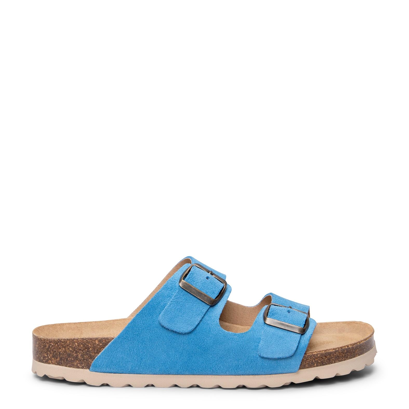 miMaO. Sandalias Planas con Doble Hebilla y Plantilla Bio. Diseñado y Fabricado en España