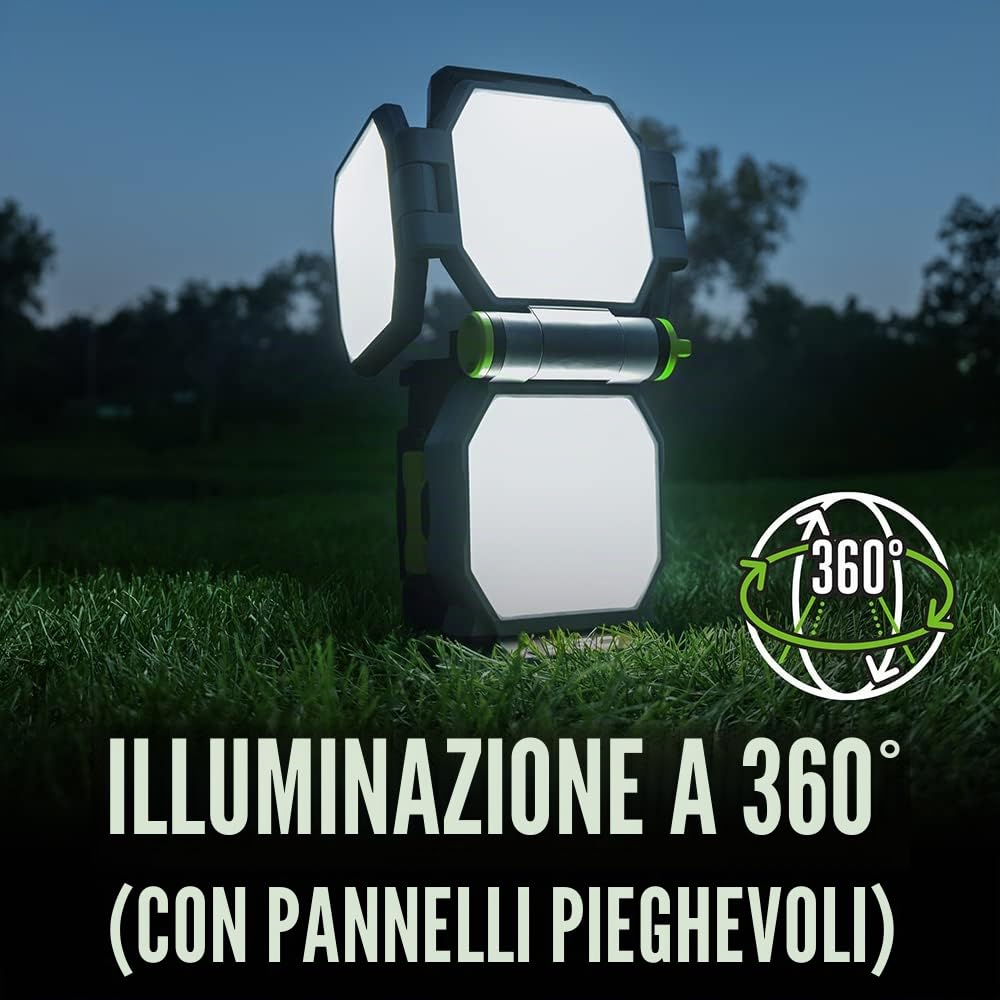EGO Power+ LT1000 Portable Area Light, 5 Brightness Settings, Up to 10,000 Lumens, Battery and Charger not Included, Gray