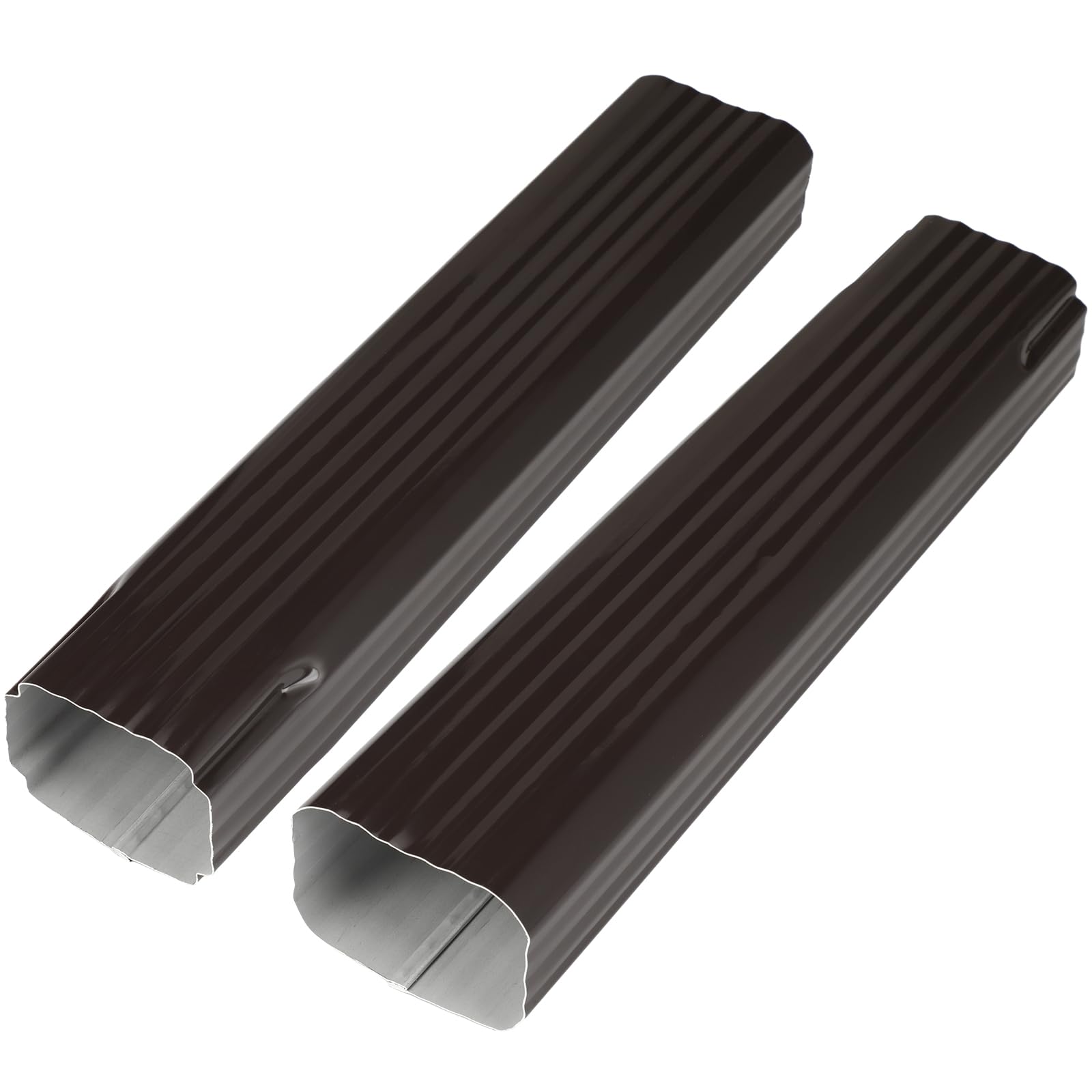 Moxweyeni 1 Piece 2 x 3 Inch,15 Inch Brown Gutter Downspout Extensions