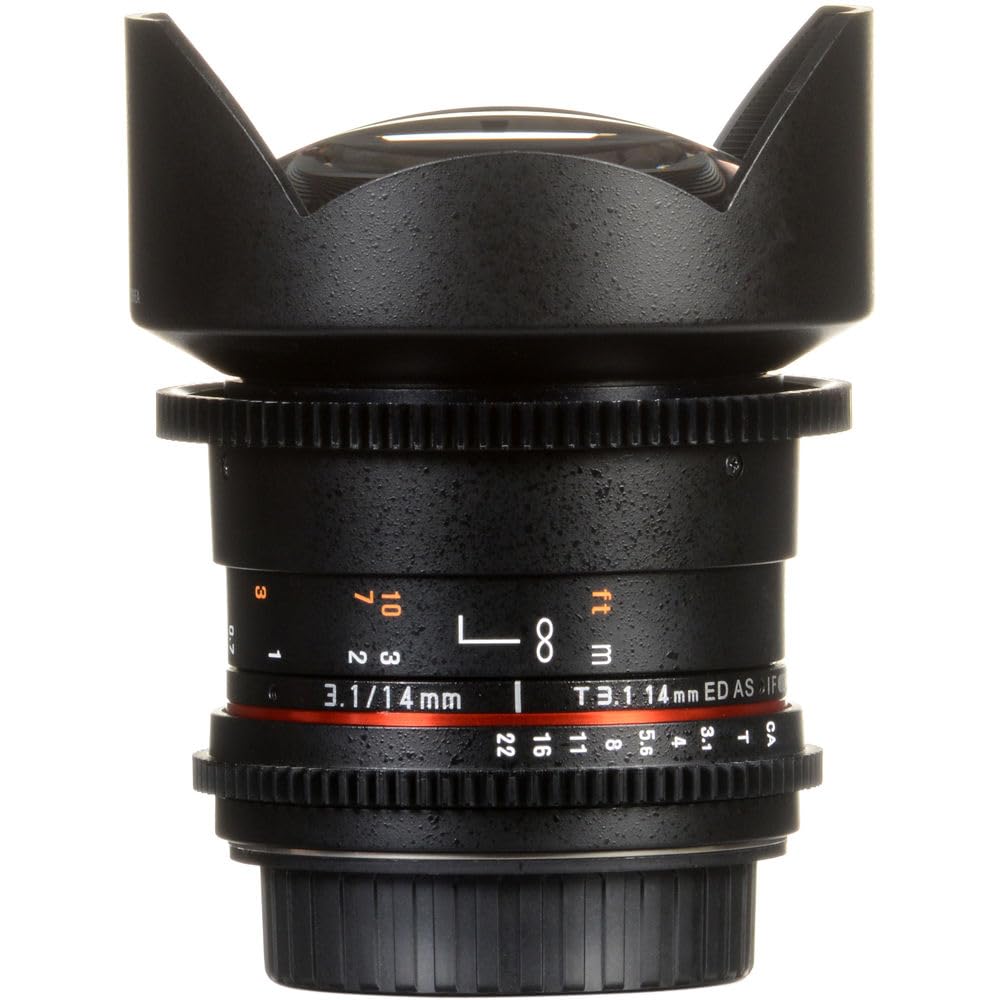 Amazon.com : Samyang 14mm T3.1 VDSLRII Cine Wide Angle Lens for