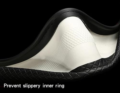 Miniatura 5 de Funda de cuero sintético para volante de automóvil tipo D para Nissan para X-Trail para Qashqai para Rogue para Sport para Rogue 2017 2018 2019 2020