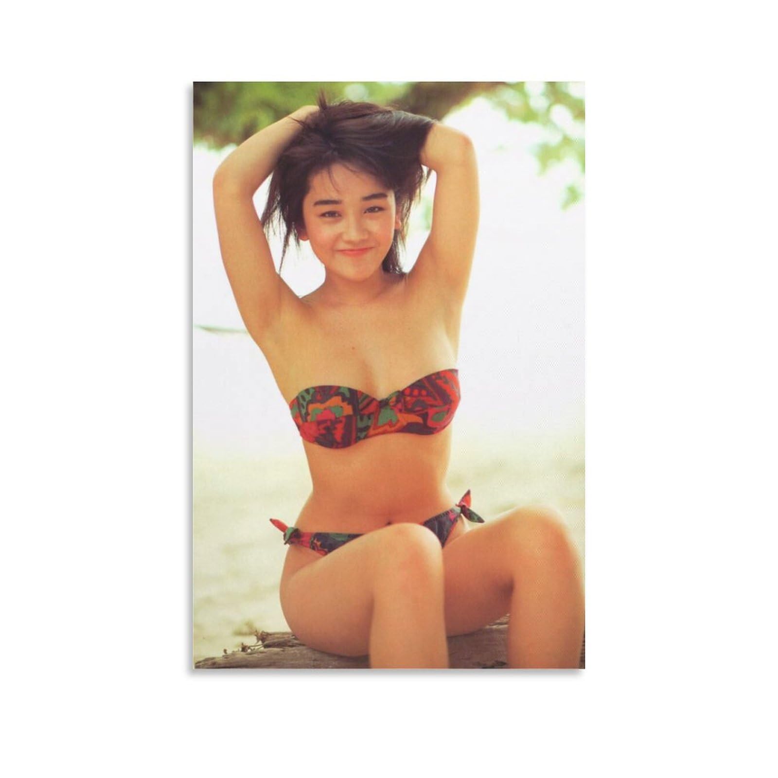 Amazon.co.jp: 西田ひかるセクシービキニ写真ポスター絵画 印刷 ポスター キャンバス ウォールアート 画像 絵画 現代 芸術 壁の絵 け  ソファの背景絵画24x36inch(60x90cm)