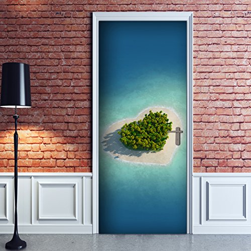 CREARREDA 23538 Home Decor Line Door Cover Sticker...