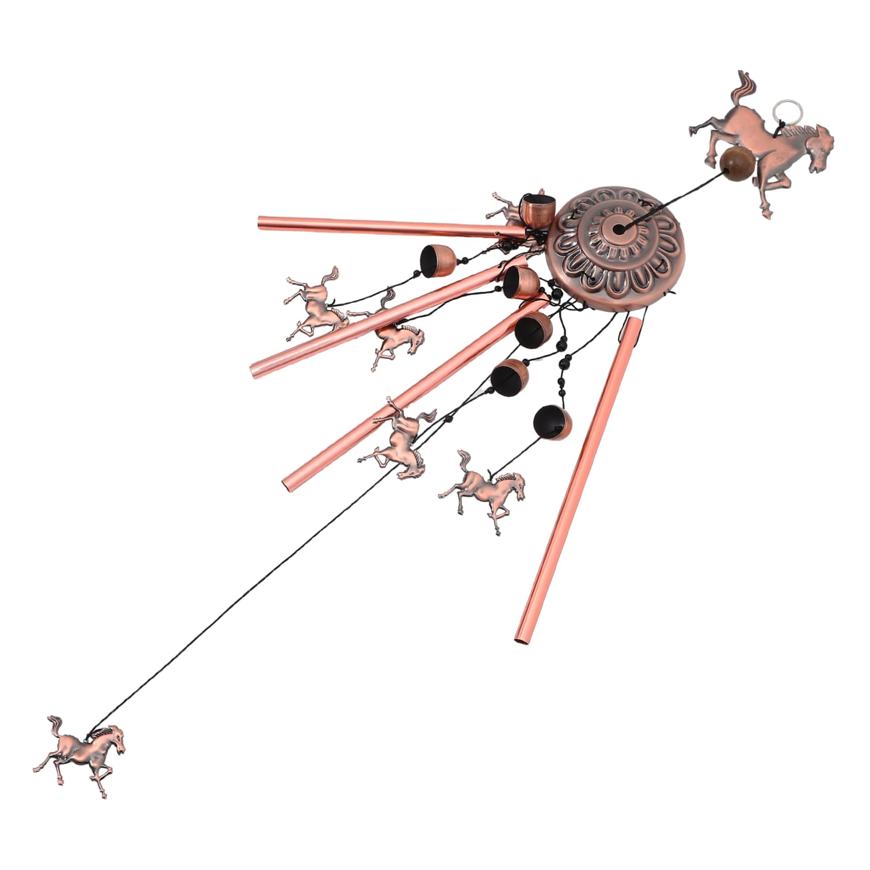 Abaodam 3 Stück Chic für Garten Pferde Glockenspiel für Außenbereiche Dekorative Hängende Windglocke für Terrasse Perfektes Ornament für Gartenliebhaber und Dekorationsfreunde