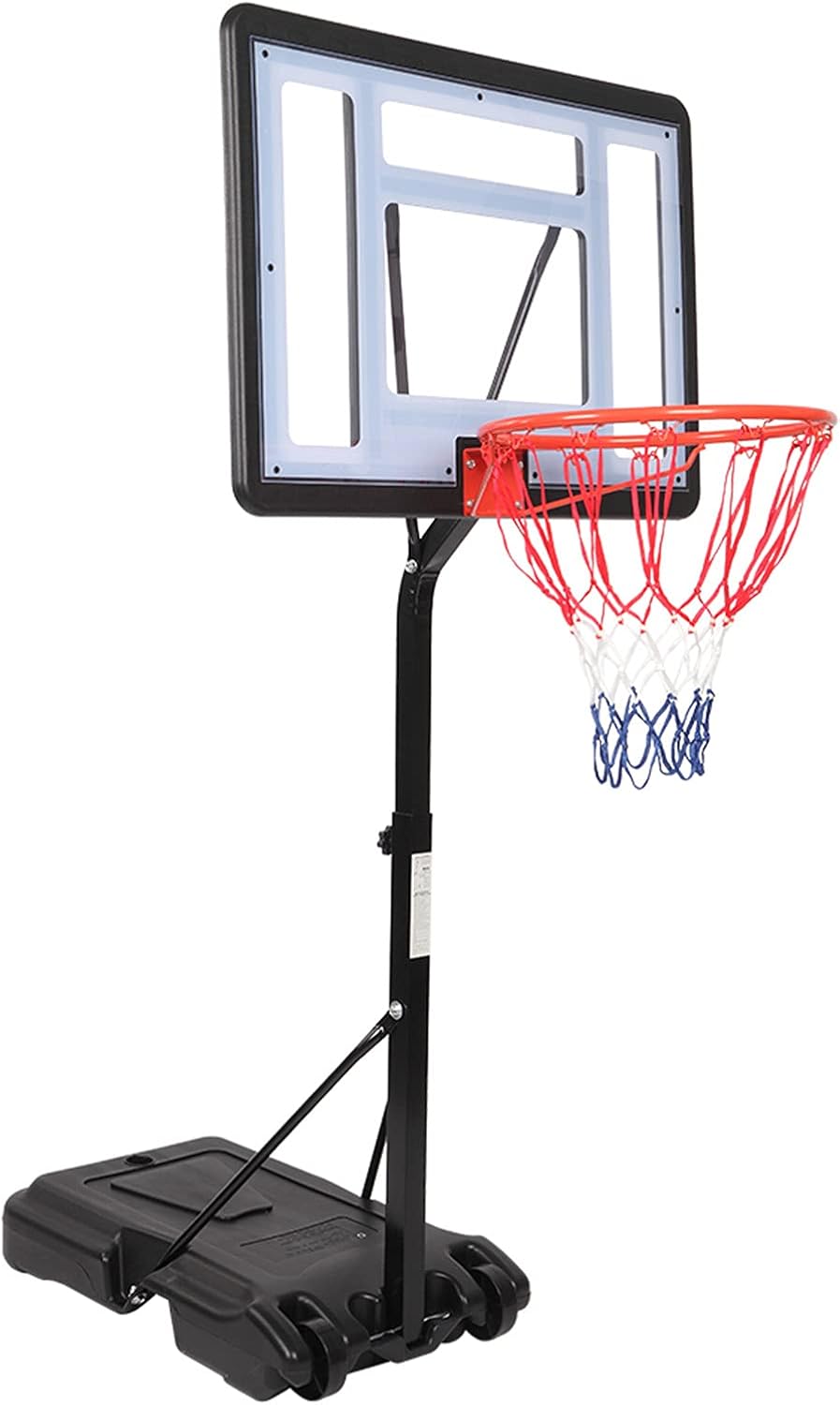 Savins Portable Movable Swimming Pool PVC Transparent Backboard Basketball Stand (Basket Adjustment Height 45 inches to 53 inches) Maximum Applicable for 7# Ball