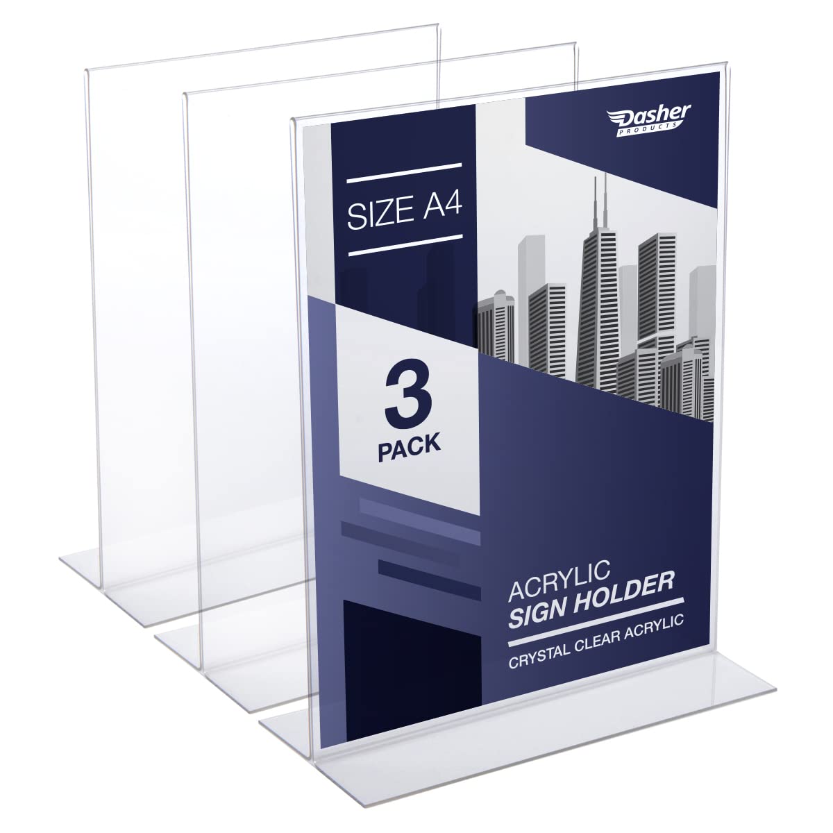 Buy Acrylic Sign Holder A4 Acrylic T Shape Table Top Display Stand