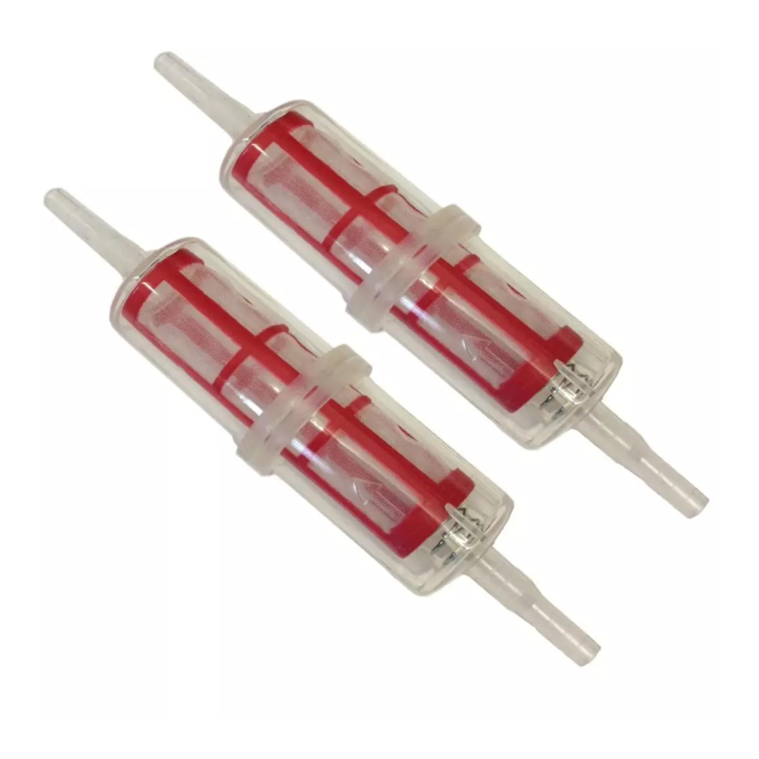 Extra Large Diesel Fuel Filter Twin Pack - Universal Inline Fuel Filter for 8mm & 10mm Pipes, Ideal for HGV, Forklifts & Garden Equipment. Long & Thin Diesel Inline Filter