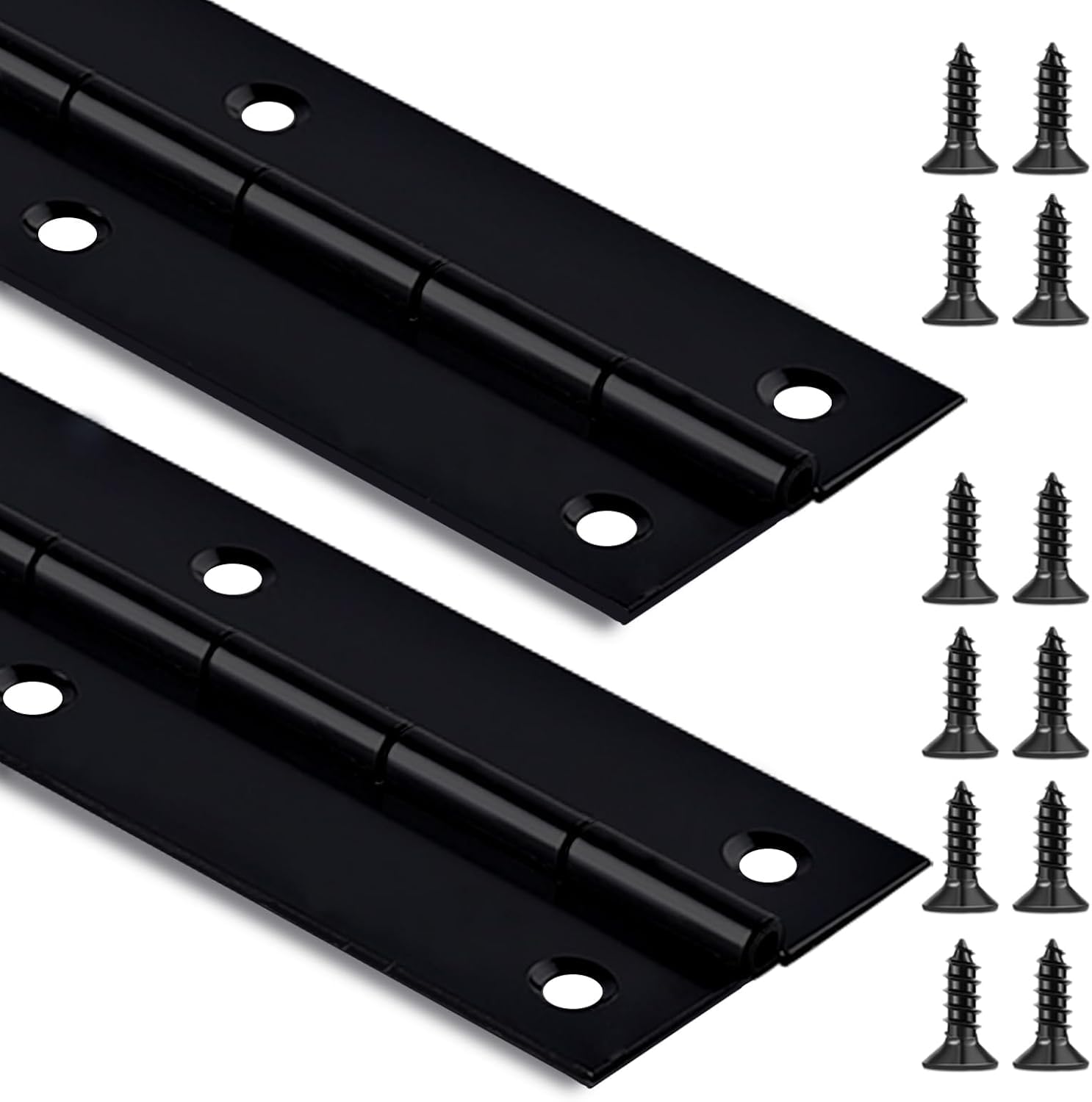Black Piano Hinges - 36 tum, tung plikt -8