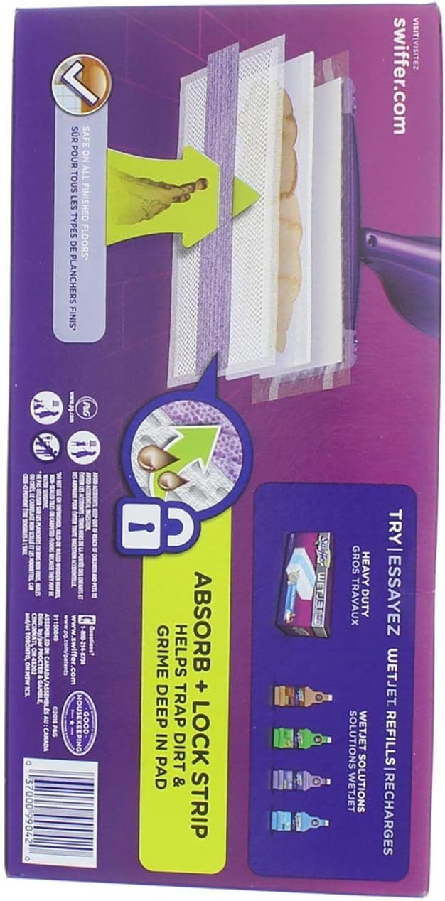 Swiffer WetJet 8 in. L Microfiber Mop Pad 15 pk