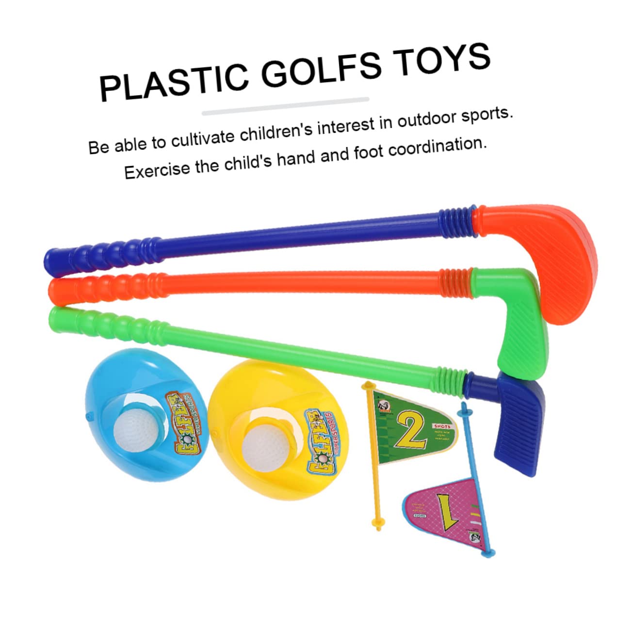 FOYTOKI 1Set Golf of Educational Outdoor Golf Suits for Indoor and Outdoor Play and Sports Activities