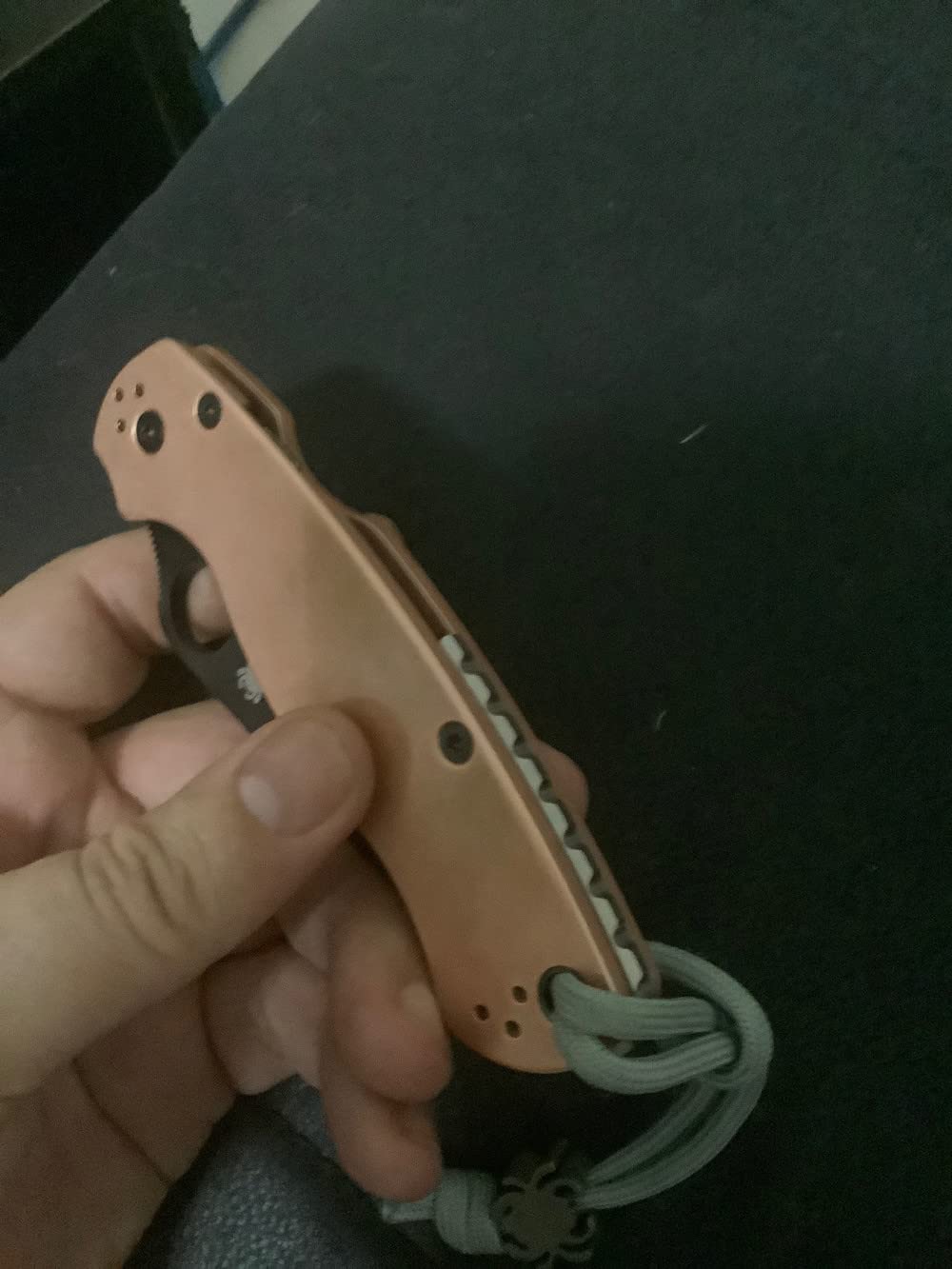 TC4 Titanlegierung, Messer-Wirbelsäule, Kiel, EDC, DIY-Griffmaterial, Werkzeugteil, Zubehör für Spyderco C81 (blau)