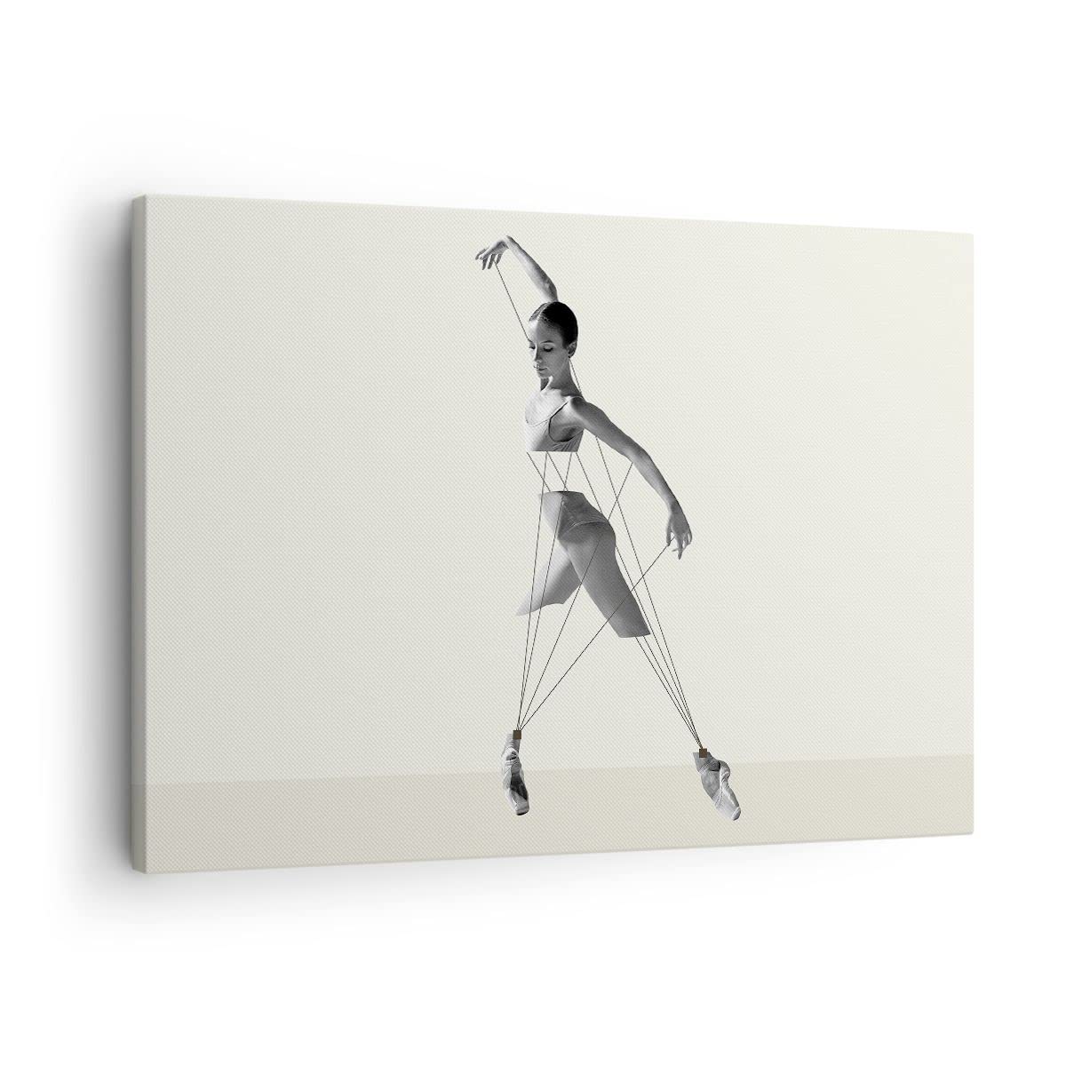 Moderno Quadro su Tela 70x50 cm Stampe da Parete Persone Sport - 4812 | Surrealistico Ballerina Bambola Quadro Decorativo 1 pezzo Soggiorno Arte da Parete Decorazione da Parete ARTTOR