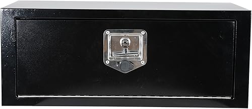 Miniatura 1 de Underbody - Caja de herramientas de almacenamiento de acero, 27.5 x 10.5 x 10.5 x 10 pulgadas, organizador de cofre de herramientas con cerradura y