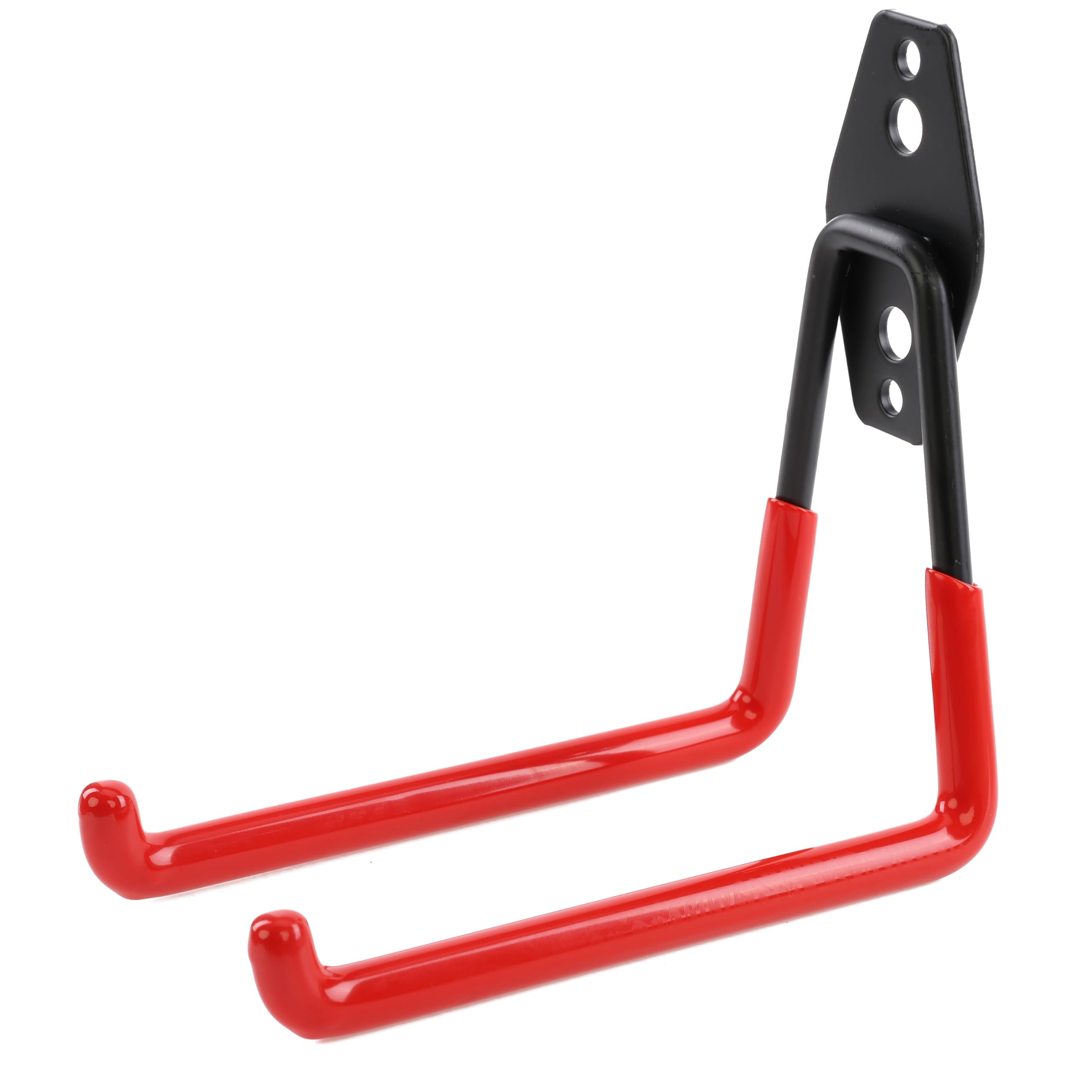 botle Set di 10 ganci da parete per utensili elettrici, dritti da 19 cm, stabili con rivestimento in PVC, per garage, capannoni, ganci per scale e pale, doppio gancio, portata fino a 25 kg