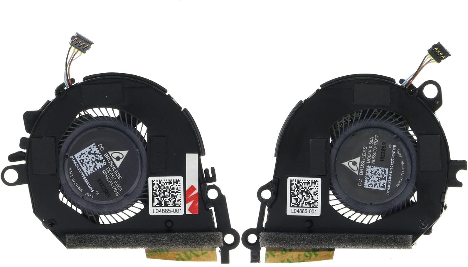 Genuine CPU Cooling Fan for HP 13" Spectre X360 13-AE 13-AE000 13t-ae000 L04885-001 L04886-001 ND55C03-17D17 ND55C03-17D16