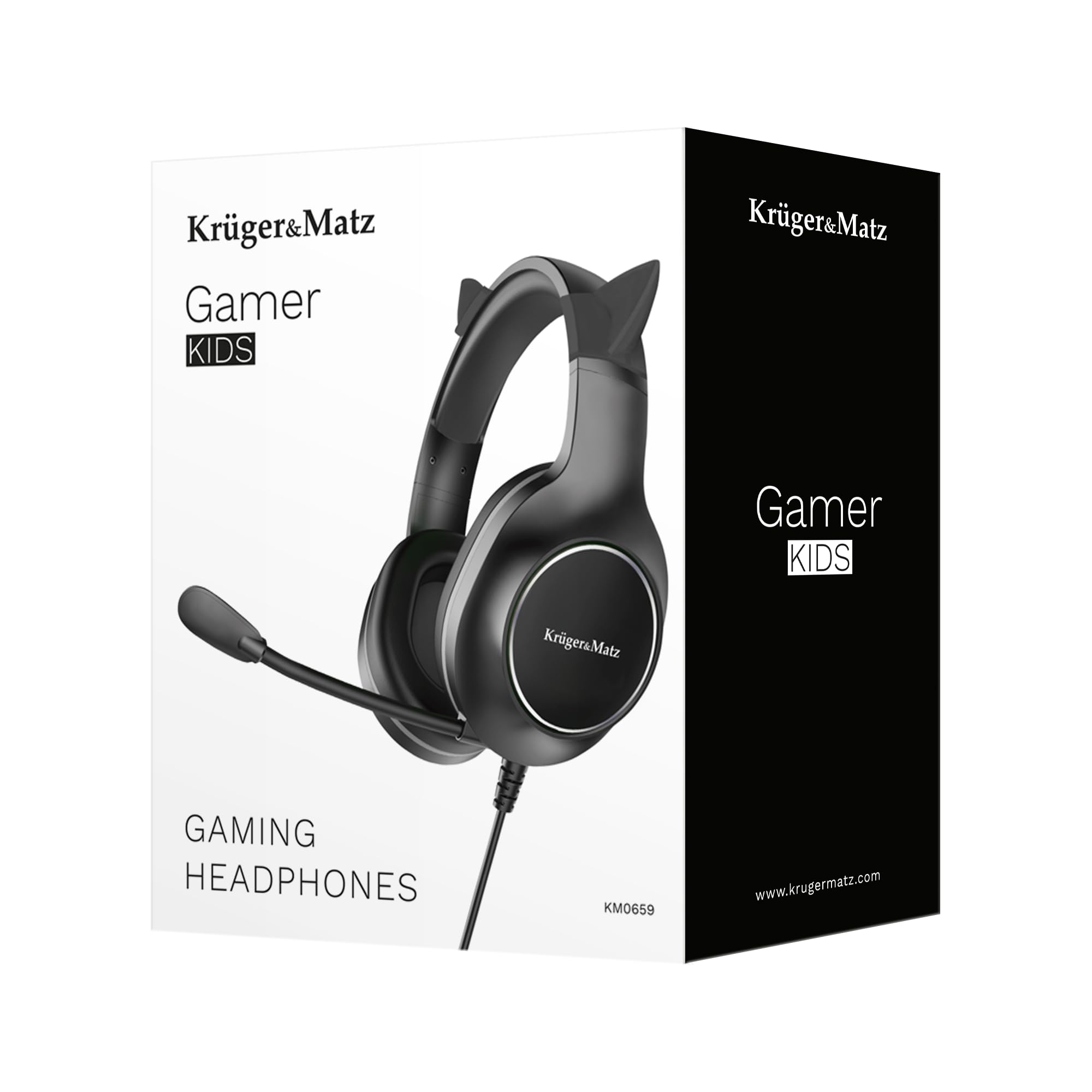 Krüger&Matz Gamer Kids KM0659 Casque avec Microphone Noir