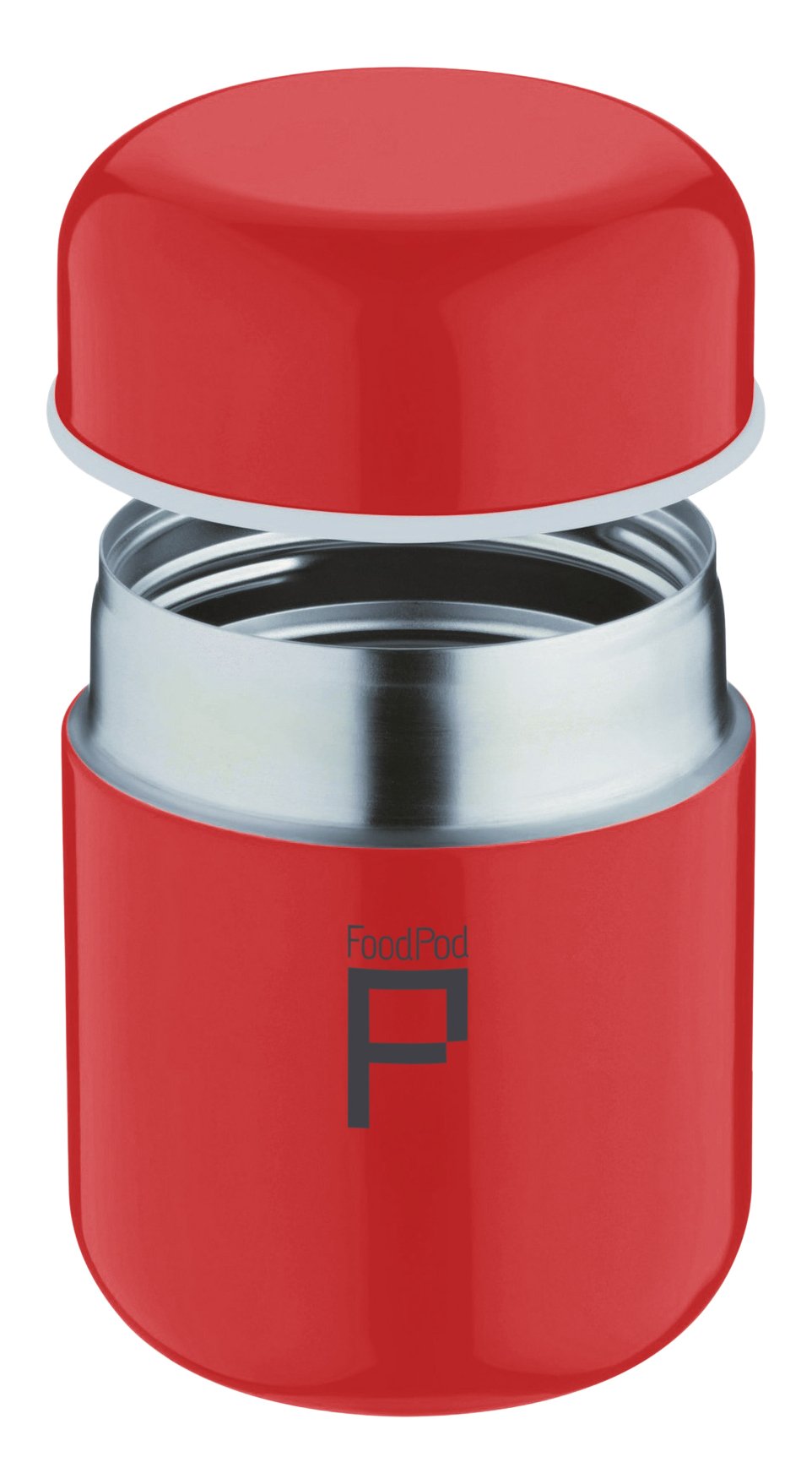 Drink Pod Red Stainless Steel Vacuum Insulated Leak-Proof Food Pod Capsule Flask 6 Hours Hot 24 Hours Cold, 280Ml
