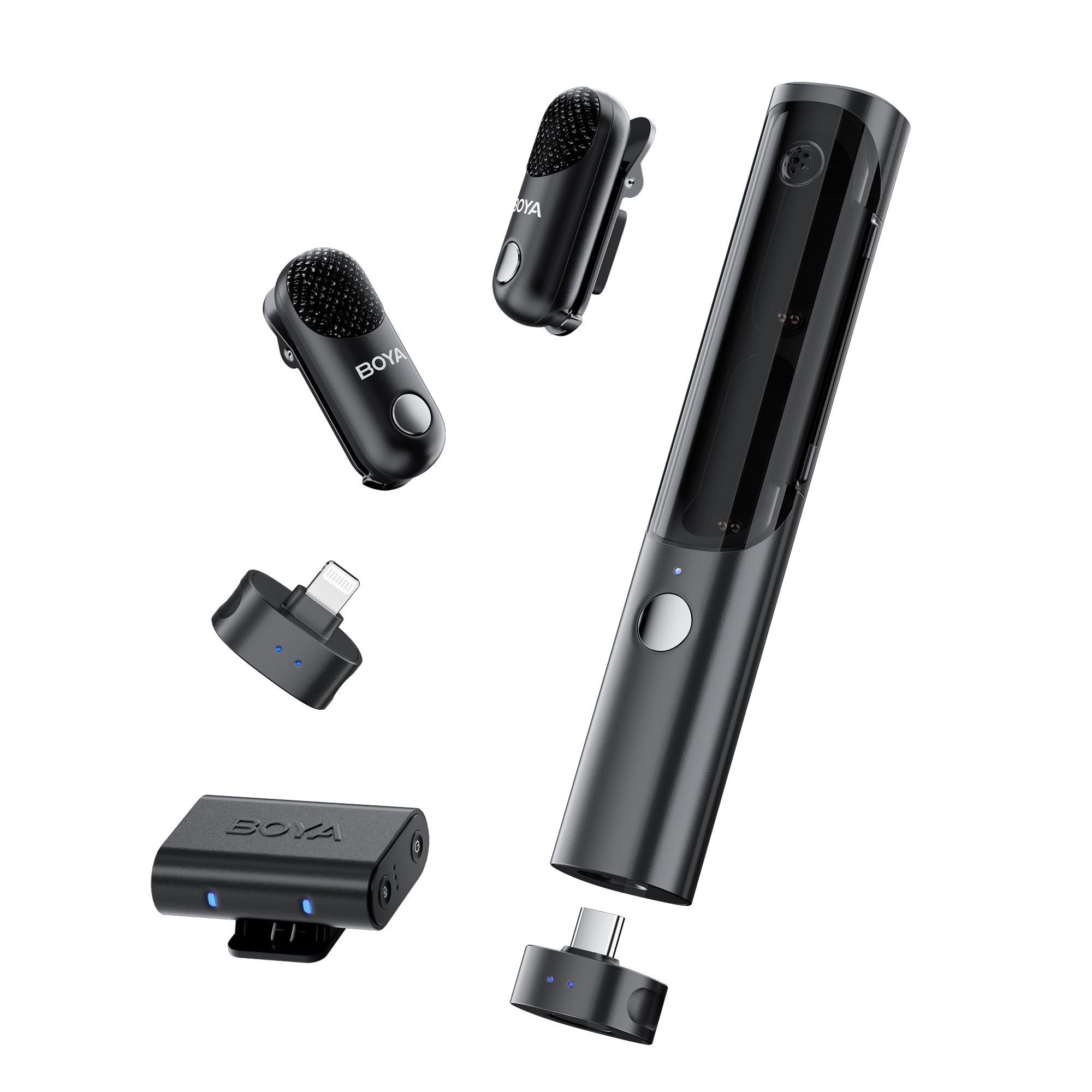 BOYA Magic-02 ワイヤレスマイク ピンマイク Amazon.com: BOYA Magic-02 Wireless Lavalier Microphone