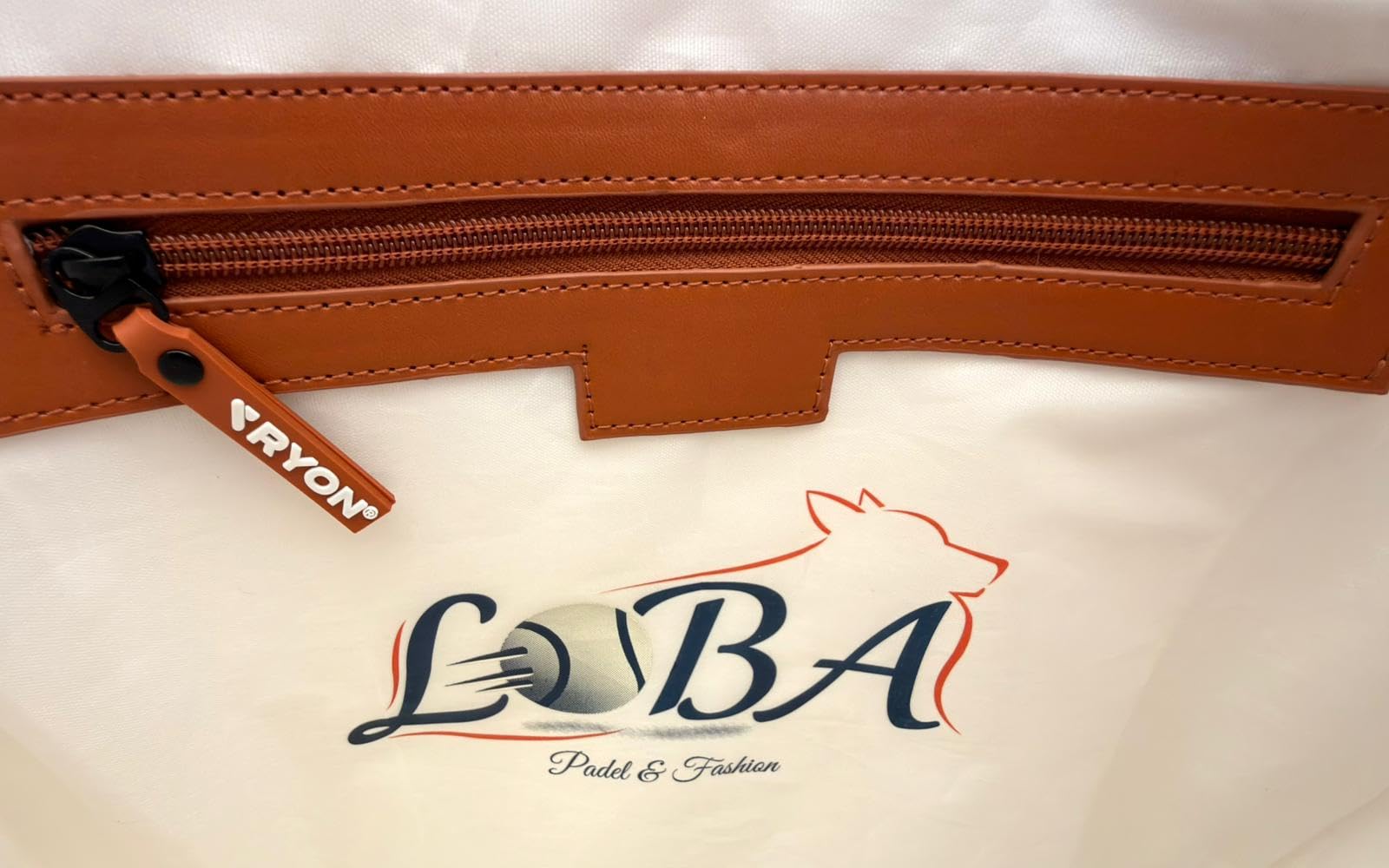 RYON Borsa Padel Donna LOBA con Tracolla e Tasche Interne, Stile Retrò Tennis Club, Design Elegante Ispirato Anni 60-70 Tennis Fashion Moda