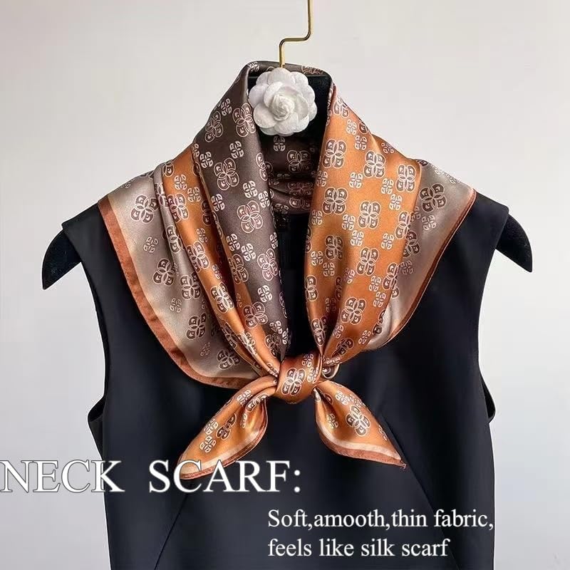 Hexchasty Head Hair Scarf Satin Silk Feeling Scarves for Women Lightweight Fashion Bag Purse Scarf for Handbags Accessories - Image 4