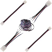 Plozoe LED Szalag Csatlakozó Készlet - 10mm RGB 5050 LED Szalaghoz - Sarokelem, Hosszabbító, Rögzítőklipszek - Beltéri Színváltós Világítás 5