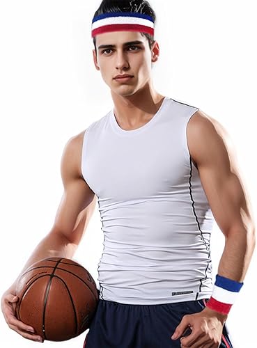 Miniatura 4 de Diademas de yoga para mujer, bandas elásticas antideslizantes para el sudor, accesorios de cabeza de color sólido, bufandas para el cabello, bandas