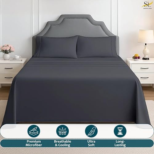 Vista 25 de Juego de sábanas de microfibra para caravana, litera matrimonial de 48 x 75 3/4, color salvia sólida, sábanas para campistas, caravanas y remolques