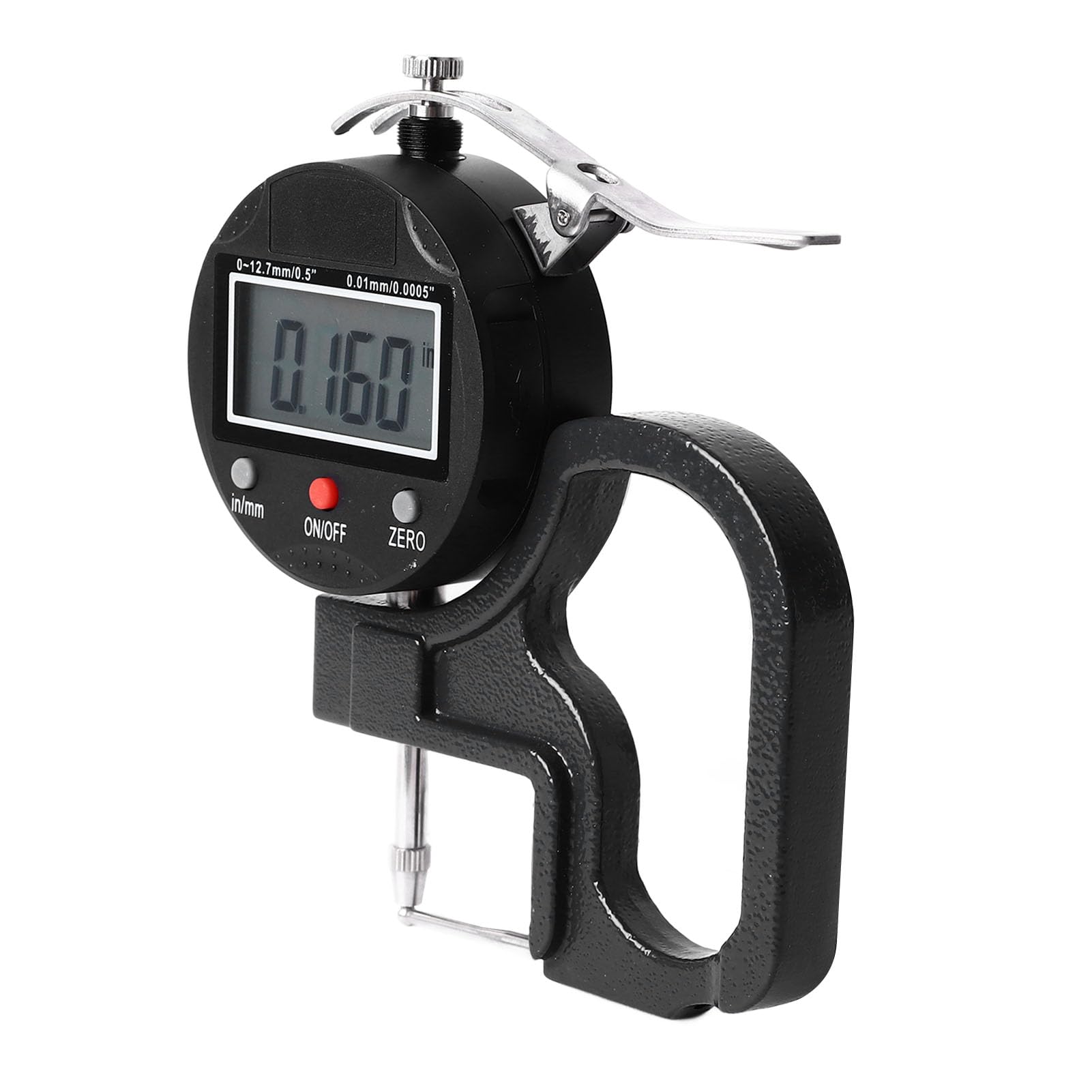 Medidor de Espesor Digital, Herramienta de Medición Multifuncional de Alta Precisión con Resolución de 0,0005 Pulgadas con Pantalla Digital, para Tubería, Papel de Pared,