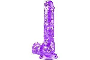 7.1 Dildo Realistic Clear Silicome Suction Cup Adult Sex Toy