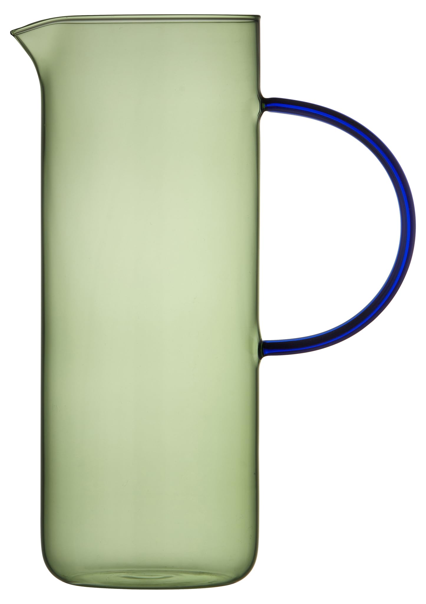 Lyngby Glas Glaskrug Torino 1,1l Gruen/ Blau Hellgrün 30195