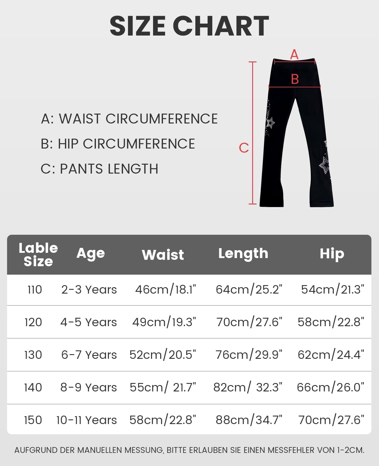 Gogokids Leggings de patinage sur glace pour filles, pantalon de danse thermique en polaire noire