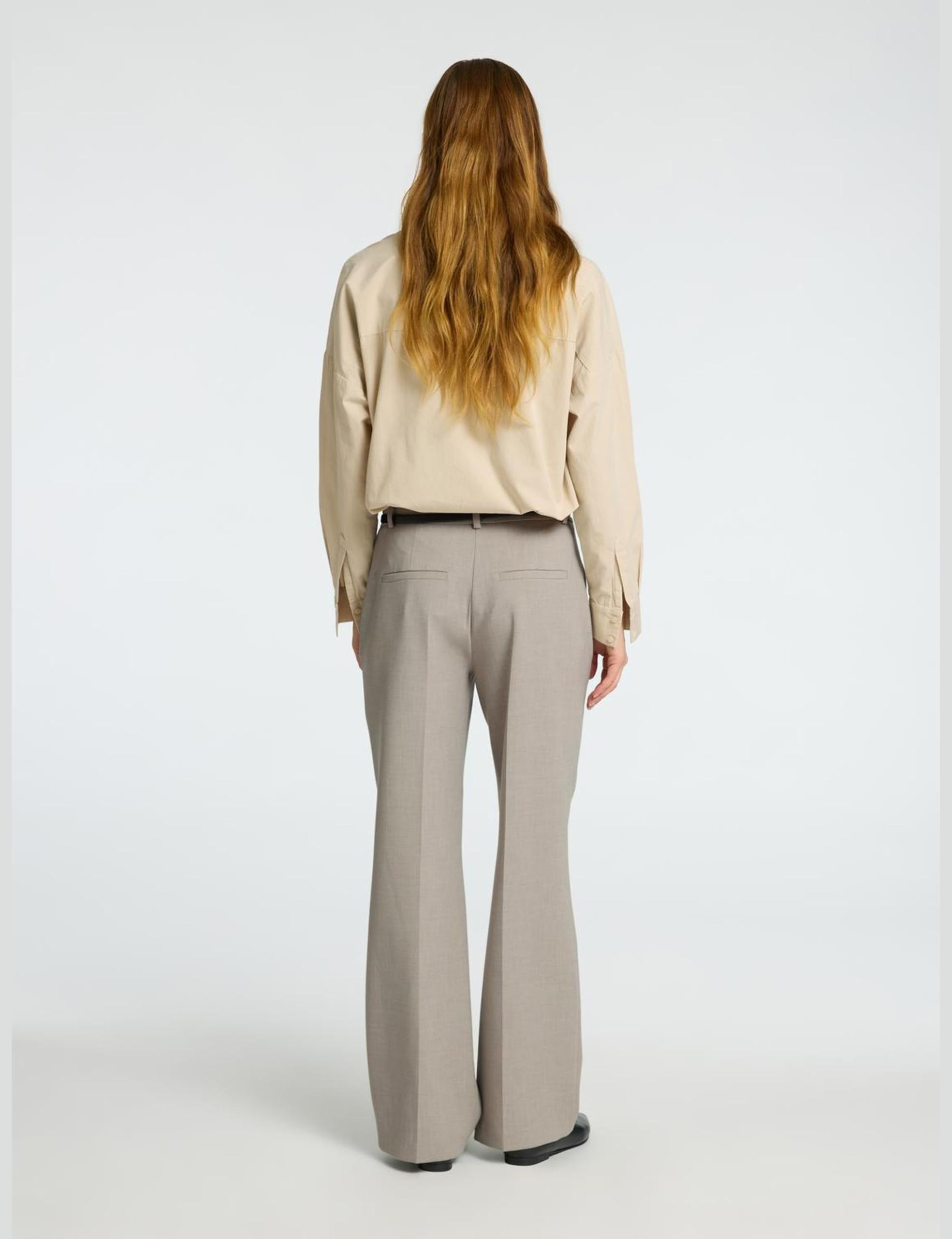 SELECTED FEMME Slfrita Mw Wide Pant Mel Noos - Slfrita Mw Wide Pant Mel Noos Kobiety