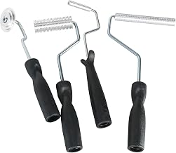 4pcs Fiberglass Roller Tools Aluminum Alloy Fiberglass Bubble Paddle Laminating Rollers Different Shape Bathtub Tub Boat Repair Tools