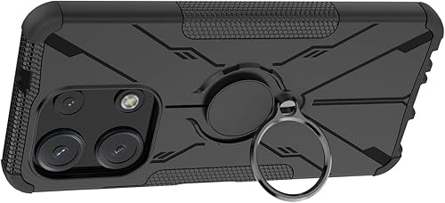 Miniatura 6 de Funda para Infinix Note 30i 4G, soporte giratorio de 360, doble capa, a prueba de golpes, para Infinix Note 30i 4G, color negro