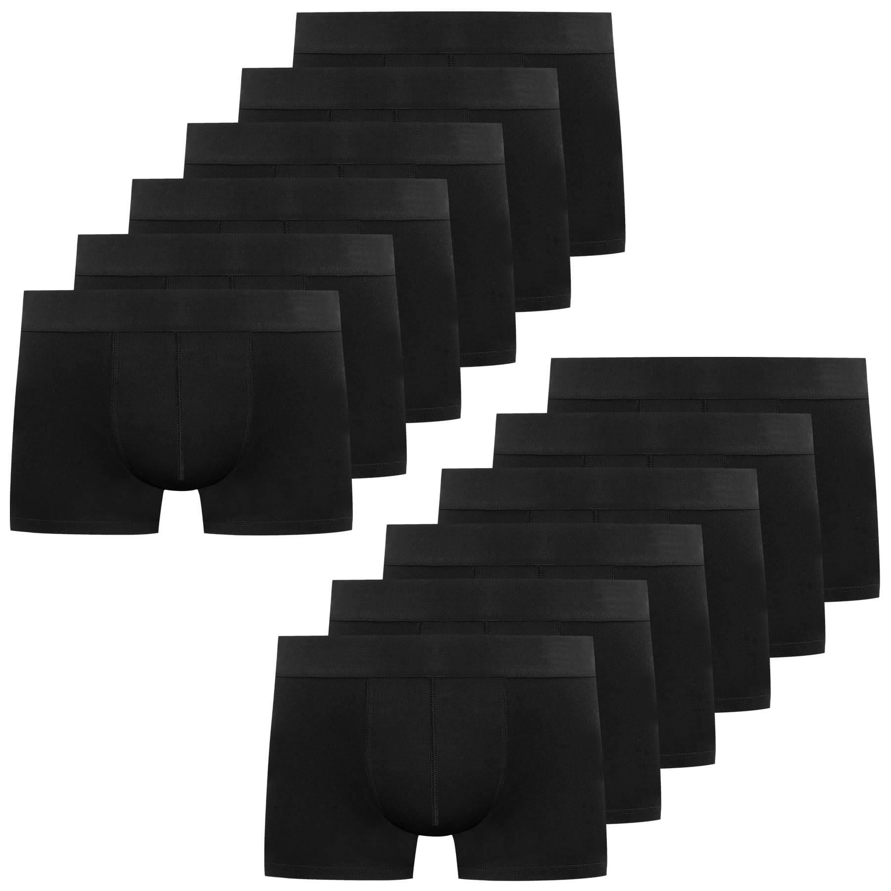 YouShow Boxershorts Herren 6 Pack Baumwolle Unterhosen Männer Ohne Kratzenden Zettel Retroshorts Unterwäsche Boxer